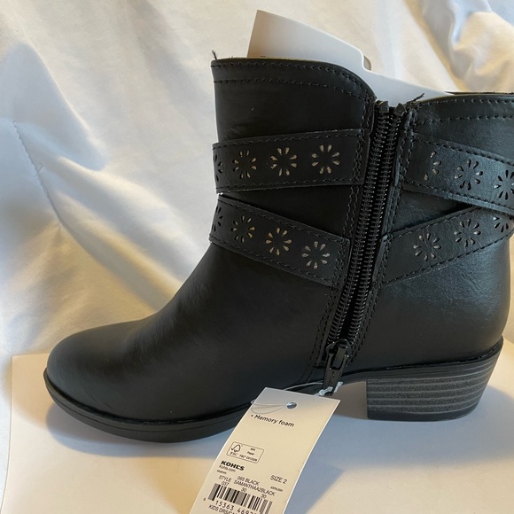 SO Samanthaa2 girl’s black ankle boots size 2 - Picture 7 of 9